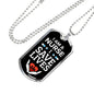 I Save Lives Nurse Necklace Stainless Steel or 18k Gold Dog Tag 24" Chain-Express Your Love Gifts