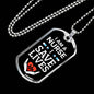 I Save Lives Nurse Necklace Stainless Steel or 18k Gold Dog Tag 24" Chain-Express Your Love Gifts