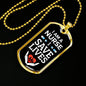 I Save Lives Nurse Necklace Stainless Steel or 18k Gold Dog Tag 24" Chain-Express Your Love Gifts