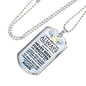 I Think About You Always Necklace Stainless Steel or 18k Gold Dog Tag 24" Chain-Express Your Love Gifts