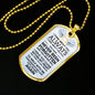 I Think About You Always Necklace Stainless Steel or 18k Gold Dog Tag 24" Chain-Express Your Love Gifts