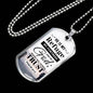I Trust God Who Is My Refuge And Fortress Necklace Stainless Steel or 18k Gold Dog Tag 24" Chain-Express Your Love Gifts