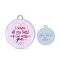 I Want All My Lasts To Be With You Stainless Steel or 18k Gold Circle Bangle Bracelet - Express Your Love Gifts