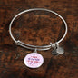 I Want All My Lasts To Be With You Stainless Steel or 18k Gold Circle Bangle Bracelet - Express Your Love Gifts