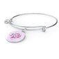 I Want All My Lasts To Be With You Stainless Steel or 18k Gold Circle Bangle Bracelet - Express Your Love Gifts