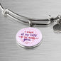 I Want All My Lasts To Be With You Stainless Steel or 18k Gold Circle Bangle Bracelet - Express Your Love Gifts