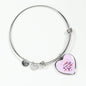 I Want All My Lasts To Be With You Stainless Steel or 18k Gold Heart Bangle Bracelet - Express Your Love Gifts
