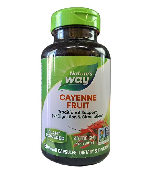 Nature's Way Cayenne Pepper – Digestion & Circulation Support, Non-GMO, 180 VCaps (Pack of 2)-Express Your Love Gifts