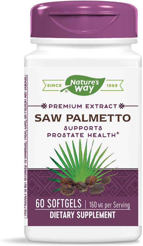 Nature’s Way Saw Palmetto Dietary Supplement Softgels, 60 Count, Exp. 11/30/2026-Express Your Love Gifts