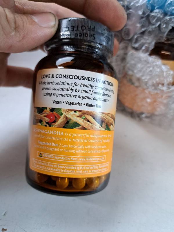 Organic India Ashwagandha Capsules, 90ct Stress, Energy & Sleep Support Vegan, Gluten-Free-Express Your Love Gifts