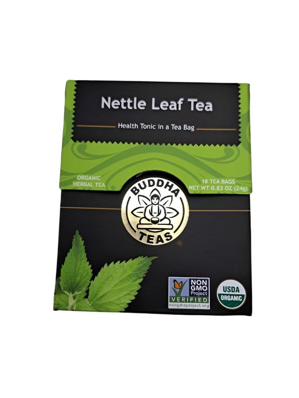 Buddha Teas Organic Nettle Leaf Tea – Caffeine-Free, Kosher, GMO-Free, 18 Bleach-Free Tea Bags (4 Pack)-Express Your Love Gifts