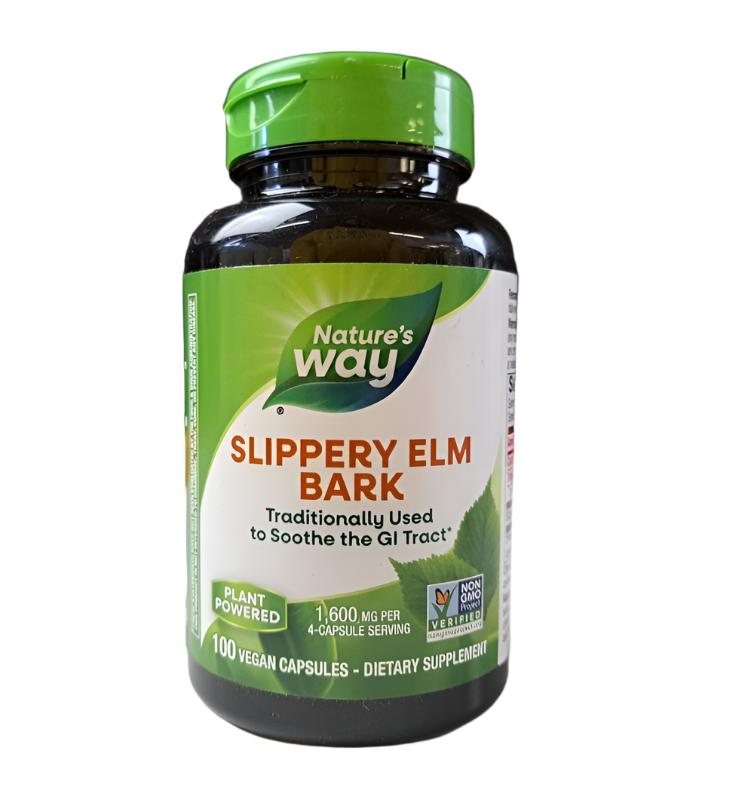 Nature’s Way Slippery Elm Bark Capsules, 400 mg, 100 Count (Pack of 2)-Express Your Love Gifts