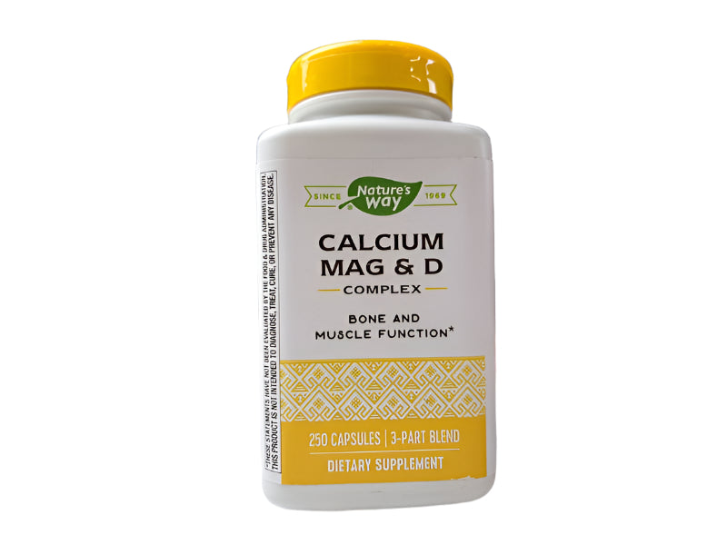 Nature’s Way Calcium Magnesium Vitamin D3, 250 Capsules - Bone & Muscle Support, Gluten-Free-Express Your Love Gifts