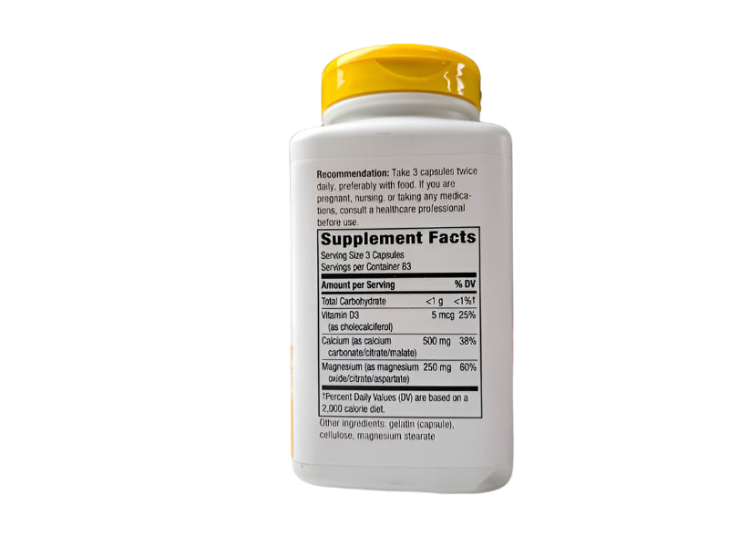 Nature’s Way Calcium Magnesium Vitamin D3, 250 Capsules - Bone & Muscle Support, Gluten-Free-Express Your Love Gifts