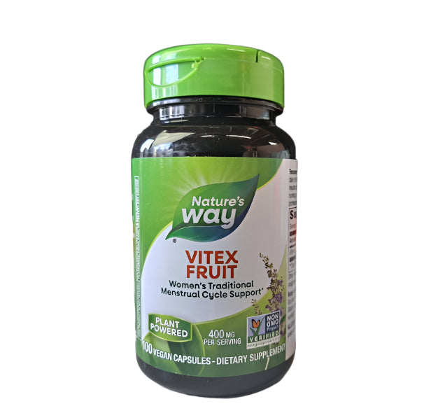 Nature’s Way Vitex Fruit, Traditional Menstrual Cycle Support Chasteberry Supplement, Vegan, 320 Capsules-Express Your Love Gifts