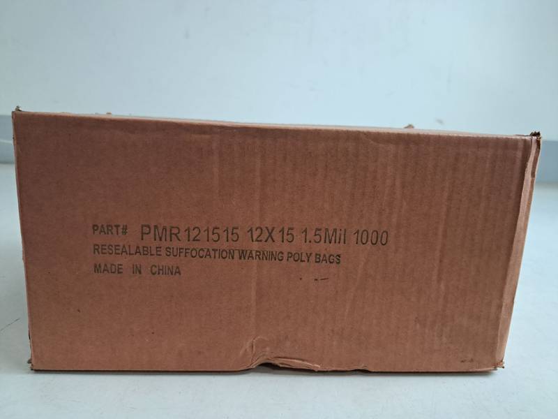 Resealable Suffocation Warning Poly Bags, 12"x15" 1000ct Each Box-Express Your Love Gifts