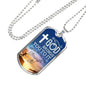 If God Brings You To It Necklace Stainless Steel or 18k Gold Dog Tag 24" Chain-Express Your Love Gifts