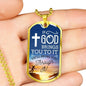 If God Brings You To It Necklace Stainless Steel or 18k Gold Dog Tag 24" Chain-Express Your Love Gifts