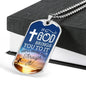 If God Brings You To It Necklace Stainless Steel or 18k Gold Dog Tag 24" Chain-Express Your Love Gifts