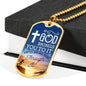If God Brings You To It Necklace Stainless Steel or 18k Gold Dog Tag 24" Chain-Express Your Love Gifts