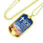 If God Brings You To It Necklace Stainless Steel or 18k Gold Dog Tag 24" Chain-Express Your Love Gifts