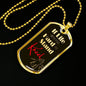 If Life Gets Too Hard To Stand Kneel Necklace Stainless Steel or 18k Gold Dog Tag 24" Chain - Express Your Love Gifts