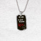 If Life Gets Too Hard To Stand Kneel Necklace Stainless Steel or 18k Gold Dog Tag 24" Chain - Express Your Love Gifts