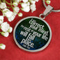 If You Correct Your Mind Circle Necklace Stainless Steel or 18k Gold 18-22"-Express Your Love Gifts