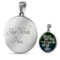 If You Correct Your Mind Circle Necklace Stainless Steel or 18k Gold 18-22"-Express Your Love Gifts