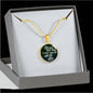 If You Correct Your Mind Circle Necklace Stainless Steel or 18k Gold 18-22"-Express Your Love Gifts