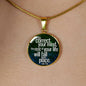 If You Correct Your Mind Circle Necklace Stainless Steel or 18k Gold 18-22"-Express Your Love Gifts