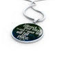If You Correct Your Mind Circle Necklace Stainless Steel or 18k Gold 18-22"-Express Your Love Gifts