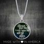 If You Correct Your Mind Circle Necklace Stainless Steel or 18k Gold 18-22"-Express Your Love Gifts