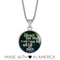If You Correct Your Mind Circle Necklace Stainless Steel or 18k Gold 18-22"-Express Your Love Gifts