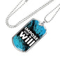 Impose Your Will Necklace Stainless Steel or 18k Gold Dog Tag 24" Chain-Express Your Love Gifts
