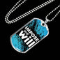 Impose Your Will Necklace Stainless Steel or 18k Gold Dog Tag 24" Chain-Express Your Love Gifts