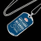In My Care Nurse Nurse Necklace Stainless Steel or 18k Gold Dog Tag 24" Chain-Express Your Love Gifts
