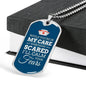 In My Care Nurse Nurse Necklace Stainless Steel or 18k Gold Dog Tag 24" Chain-Express Your Love Gifts