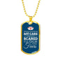 In My Care Nurse Nurse Necklace Stainless Steel or 18k Gold Dog Tag 24" Chain-Express Your Love Gifts