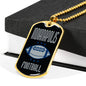 Indianapolis Fan Necklace Dog Tag Stainless Steel or 18k Gold 24" Chain - Express Your Love Gifts
