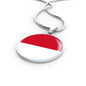 Indonesia Flag Necklace Indonesia Flag Stainless Steel or 18k Gold 18-22" - Express Your Love Gifts