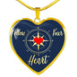 Inspirational Gift Stainless Steel 18k Gold Heart Pendant 18-22" - Express Your Love Gifts