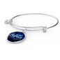 Inspirational Message Just Believe Circle Bangle Bracelet Stainless Steel or 18k Gold" - Express Your Love Gifts