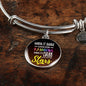 Inspirational Message When It Rains Circle Bangle Bracelet Stainless Steel or 18k Gold" - Express Your Love Gifts