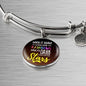 Inspirational Message When It Rains Circle Bangle Bracelet Stainless Steel or 18k Gold" - Express Your Love Gifts