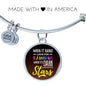 Inspirational Message When It Rains Circle Bangle Bracelet Stainless Steel or 18k Gold" - Express Your Love Gifts