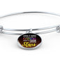 Inspirational Message When It Rains Circle Bangle Bracelet Stainless Steel or 18k Gold" - Express Your Love Gifts