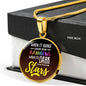 Inspirational Message When It Rains Circle Necklace Stainless Steel or 18k Gold 18-22" - Express Your Love Gifts