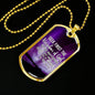 Inspirational Religious Gift Seek God First Always Stainless Steel or 18k Gold Dog Tag 24" Chain-Express Your Love Gifts