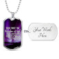 Inspirational Religious Gift Seek God First Always Stainless Steel or 18k Gold Dog Tag 24" Chain-Express Your Love Gifts